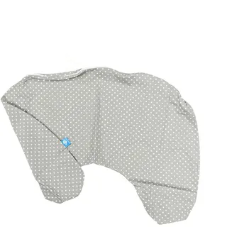 BabyUniverse Stillkissenbezug, klein, 100 % Baumwolle - Grau-Mohnblume