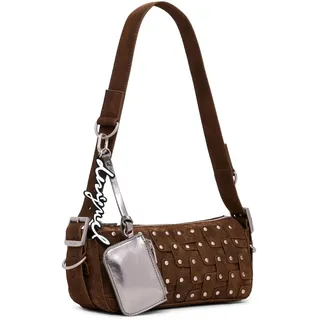 DESIGUAL New Patch Umhängetasche Polyurethan Brown
