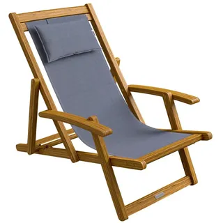 DEUBA Sonnenliege 94 x 94 x 60 cm Grau