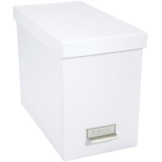 Hängeregisterbox, Weiß, Papier, Karton, 18.5x27x35 cm, Ordnen & Aufbewahren, Aufbewahrungskörbe, Organizer