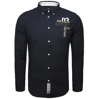 La Martina Langarmhemd MAC301 Herren blau S