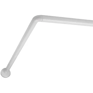 Tatay Eck-Duschstange, Aluminium, Farbe Weiß. Mabe 95.5 x 6.2 cm
