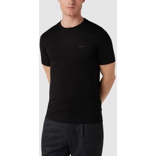 T-Shirt aus Baumwolle Modell 'Thompson', Black, XXXL