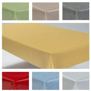 laro Tischdecke Wachstuchtischdecke Uni Style PVC Eckig 90 cm x 45 cm