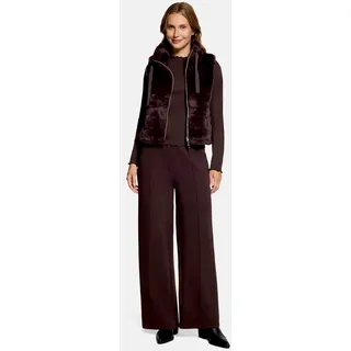 Cartoon Fake Fur-Weste Dunkelviolett 46