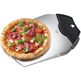 KÜCHENPROFI Kuchenretter & Pizzaheber, 25 x 36 cm, rostfreier Edelstahl | Pizzaschieber, für Torten, extra dünne Kante, hochwertiger Kunststoffgriff, sichere Handhabung