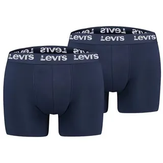 Levi's Repeat Logo Boxershorts blau/weiß L 2er Pack