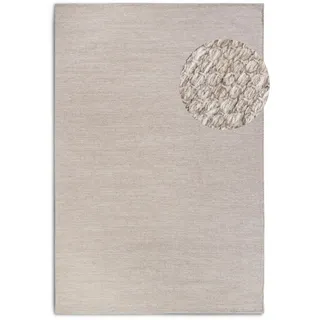 Elle Decoration Webteppich Delhi, Creme, Beige, Textil, Uni, rechteckig, 60x90 cm, Care & Fair, für Fußbodenheizung geeignet, in verschiedenen Größen erhältlich, pflegeleicht, strapazierfähig, leicht zusammenrollbar, Teppiche & Böden, Teppiche, Webteppiche