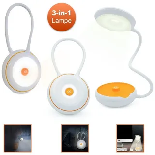 EAXUS 3in1 LED Tischleuchte Weiß 2 St.