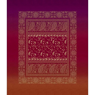 Bassetti Brenta Tischdecke - Jacquard aus 100% Baumwolle in der Farbe Rubinrot R1, Maße: 140x170 cm - 9326074