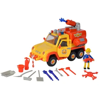 Simba Feuerwehrmann Sam Feuerwehrauto Venus 2.0 mit Figur 19 cm - gelb/orange