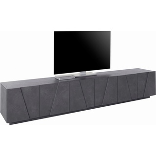 Lowboard INOSIGN "PING" Sideboards Gr. B/H/T: 243 cm x 46 cm x 44 cm, grau (zement) Lowboards Sideboards Breite 243,8 cm