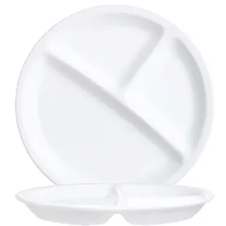Arcoroc Restaurant White Menüteller 3-get. 25,5cm - 12 Stück