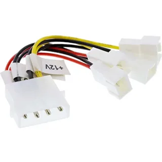 InLine Lüfter Adapterkabel 2x 12V und 2x 5V 0,15 m