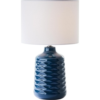 Brilliant, Tischlampe, Ilysa Tischleuchte 42cm blau/weiß (E14)