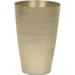 Beliani, Vase, Blumenvase Aluminium gold 31 cm AMRIT (1 x)