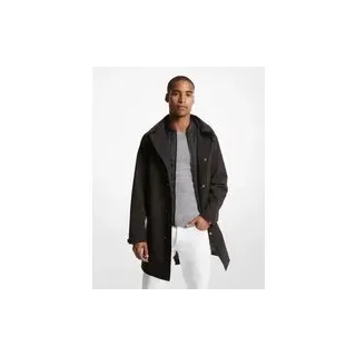MK Gewebter 3-in-1-Mantel im Mackintosh-Stil - Schwarz - Michael Kors - XS