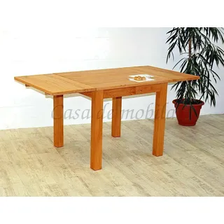 Esstisch mit 2 Ansteckplatte 80x80 cm Kernbuche massiv geölt Tisch Küchentisch