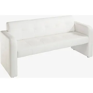 exxpo - sofa fashion Sitzbank »Barista Küchensofa, kompakte Stellmaße, Sitzhöhe 49cm«, mit Rückenlehne weiß