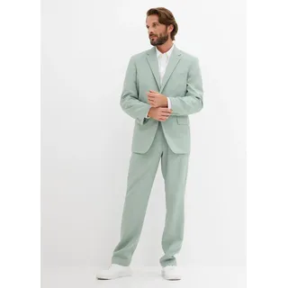 bonprix Anzug in Regular Fit (2-tlg. Set), grün, Gr.56, Klassischer Anzug mit praktischen Taschen und stillvoller Bequembundhose