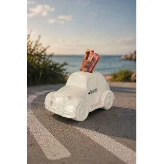 TIZIANO - DESIGN & EMOTIONS Dekofigur Spardose Auto Soldo 13cm creme