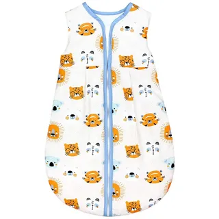 TupTam Baby Schlafsack Tierköpfe Orange/Blau/Weiß 56/62
