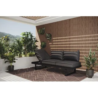 OUTFLEXX Fargo 3-Sitzer Sofa, anthrazit/sooty, Alu/Sunbrella, 210x73x85 cm, verstellbare Rückenlehne