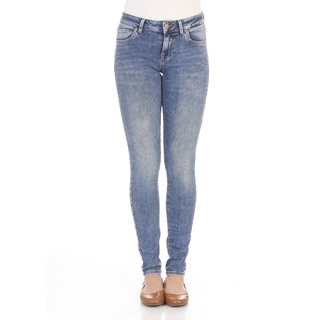 LTB Damen Jeans Nicole Skinny Fit Skinny Fit Yule Wash Normaler Bund Reißverschluss W 33 L 30