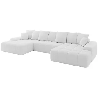 altdecor Eckcouch 6-Sitzer Weiß