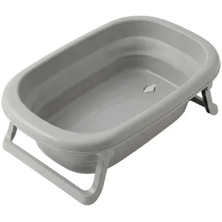 TEGA BABY Faltbare Babybadewanne mit Ablaufstopfen - Grau