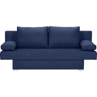 Carryhome Schlafsofa, Dunkelblau, Textil, 2-Sitzer, Füllung: Schaumstoff, 190x74-86x80 cm, Schlafen auf Sitzhöhe, Kinder- & Jugendzimmer, Jugendmöbel, Jugendsofas