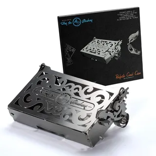 3D Metall Modell Puzzle für Erwachsene - Metall Perfecto Kartenetui mit Öffnungsmechanismus | Metall DIY Kit | Schöne Metallkartenkoffer Sammlerstück | DIY Konstruktion Vintage Modell