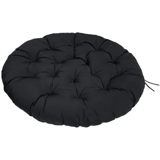 ZTGL Papasansessel Kissen Wasserdicht, Polster Bodenkissen für Schwenksessel, Rund Papasan Sessel 40-180cm, Indoor & Outdoor Polyrattan Sessel Kissen,Grau,170x120cm