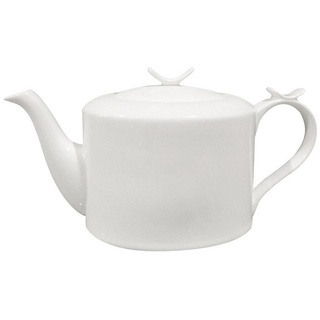 Jameson + Tailor Teekanne Teekanne Modern Weiß, 1.1 l, (Stück), Porzellan mit Dekor weiß