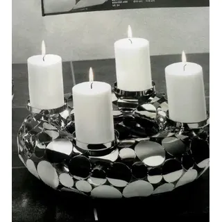 Adventskranz STYLE Edelstahl Modern Design 50 cm Kaheku