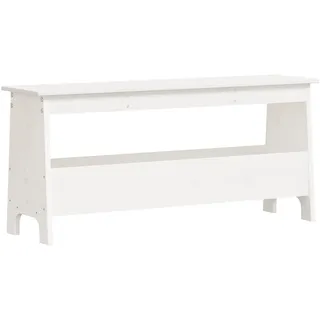 vidaXL Sitzbank Flurbank Weiß 100 x 28 x 45 cm