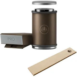 HORL® 3 PRO Bronze Rollschleifer mit Magnetschleiflehre & HORL® Abziehleder - Pr...