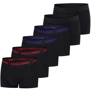 JACK & JONES Boxershorts unifarben M 6er Pack