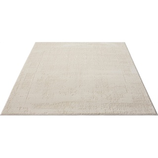 Teppich LEONIQUE "Hamsa" Teppiche Gr. B/L: 240 cm x 320 cm, 9 mm, 1 St., beige (cream) Esszimmerteppiche dezenter Glanz, Schrumpf-Garn-Effekt, im Vintage-Look, dichte Qualität