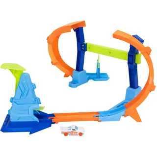 Hot Wheels Stunt Tracks Corkscrew Jump Champion JLM91