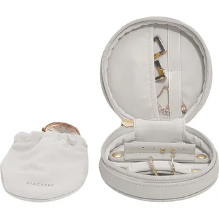 Stackers Reise-Schmuckbox rund, beige