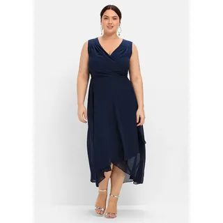 sheego Chiffonkleid in marine | Gr.: 54