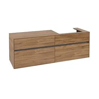 Waschbeckenunterschrank 160 x 55 cm Kansas Oak