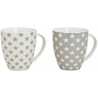 2x Xxl Kaffeetasse Groß 650ml - Jumbo Tasse Porzellan Kaffee Becher Stern Design