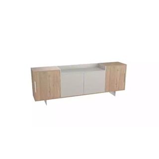 JVmoebel Sideboard Sideboard Kommode Büromöbel Arbeitszimmer Modern Holz JV Möbel (1 St., 1x nur Sideboard), Made in Europa braun|grau