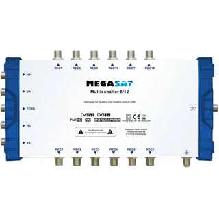 Megasat Multiswitch 5/12 - Multiswitch Satelliten-/terrestrischesSignal