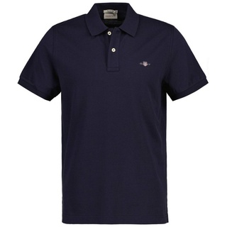 Gant Poloshirt Herren Poloshirt - REGULAR SHIELD, Kurzarm blau 3XL