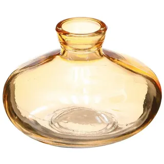Florists Products Tischvase Mini Glasvasen Retro Orange Ø9cm 6 St bauchig flach, 6 Stück