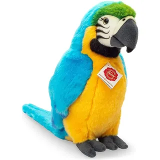 Teddy-Hermann Papagei Gelbbrustara 26 cm Blau/Bunt