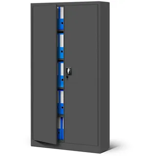 Jan Nowak C001 Aktenschrank 185 x 90 x 40 cm Silber